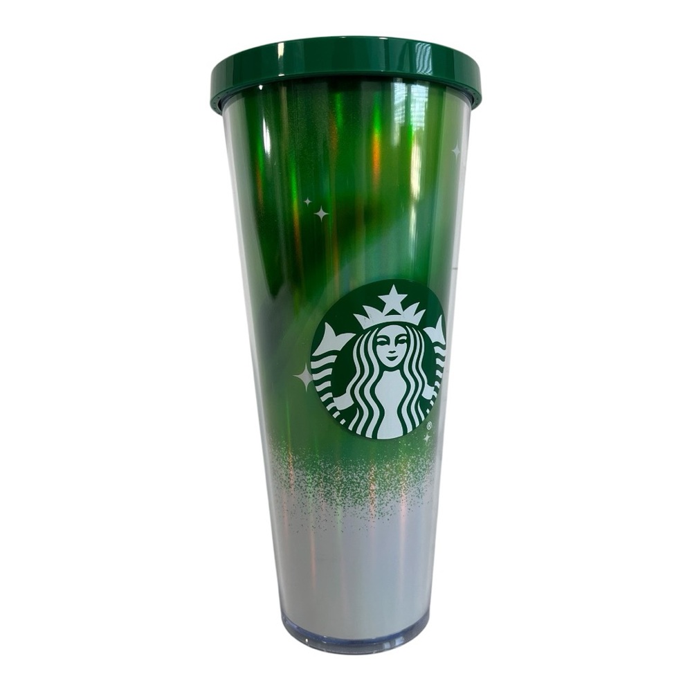 Starbucks For Life (2021) 24 oz Tumbler Iridescent Green (no straw)